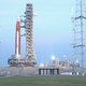 Image for article titled Largest Vehicle in the World Moves Next Moon Rocket to Launch Pad